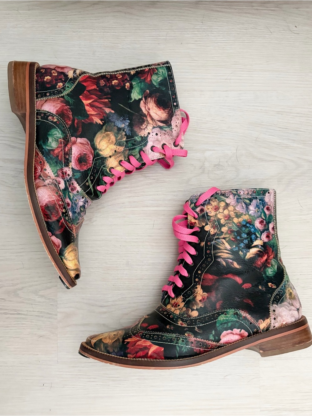 IRREGULAR CHOICE Floral Ankle Boots